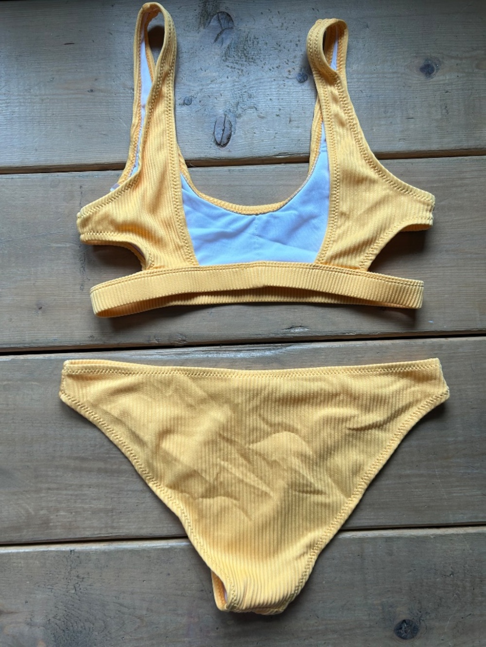 Yellow cupshe bikini, like new - Picture 2 of 2